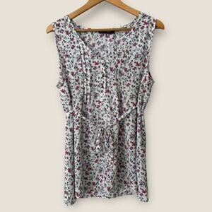 Stork & Babe Floral Maternity Sleeveless Top Medium